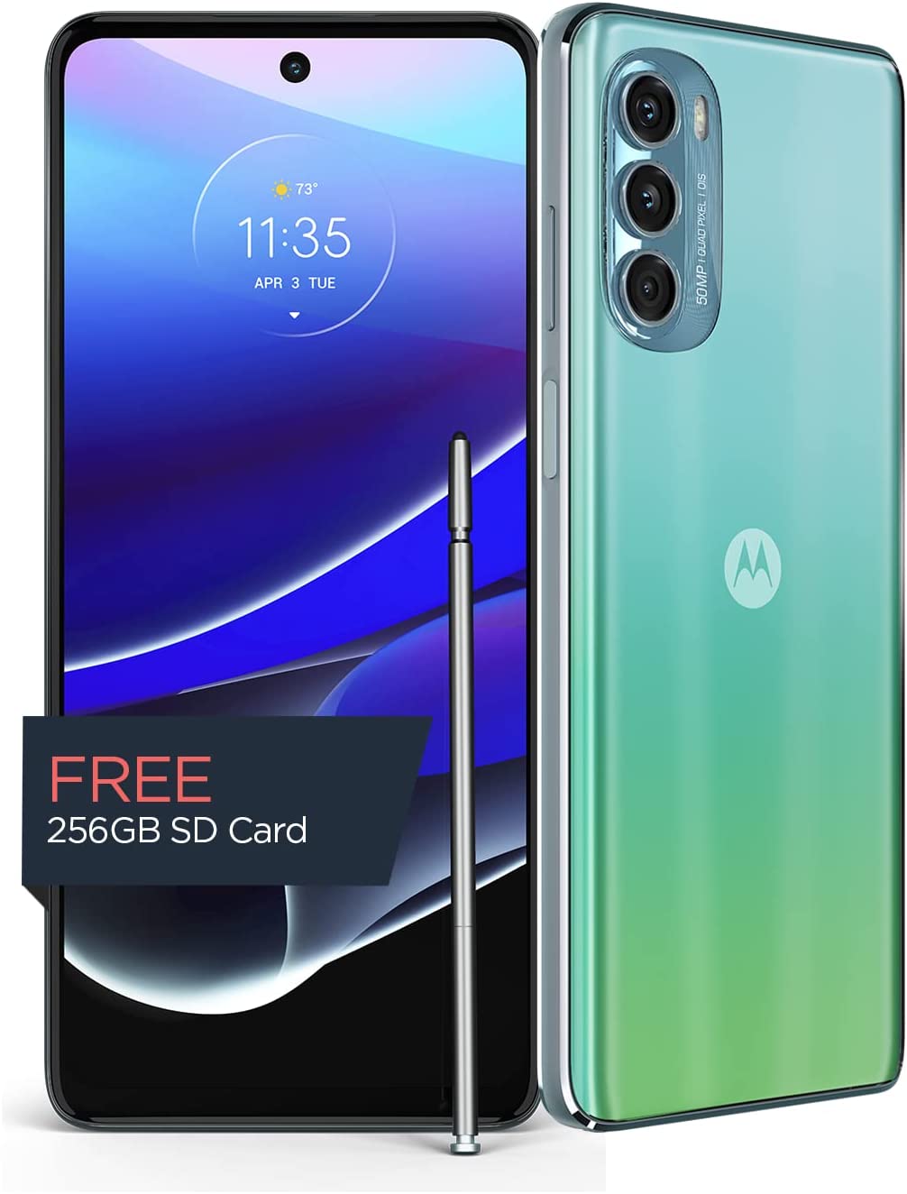 230816015641844_1 Motorola Moto G Stylus 5G | 2022 | Made for US 8/256GB | 50MP Camera | Seafoam Green - Image 1